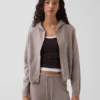 100% katoenen relaxte hoodie met rits