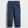 Baggy carpenter-Jeans met elastische tailleband voor Baby & Peuter