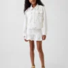 Denim minirok met ruches voor kinderen