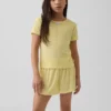Gerecyclede Pointelle-pyjama-T-shirt voor kinderen