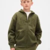 Hoodie met rits en Vintagesoft-logo voor kinderen