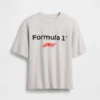 Kinder-T-shirt met oversized print in Formule 1-stijl