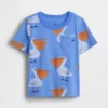 Mix & match T-shirt met zakje en print voor Baby & Peuter