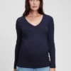 Modern zwangerschapskleding-T-shirt met V-hals