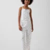 Pyjamaset voor kinderen van gerecycled pointelle-materiaal
