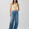 Ultrazachte Horseshoe-Jeans met middelhoge taille