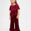 Velours setje met ruches voor Baby & Peuter