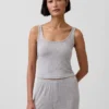Zacht modaal ribpyjama-tanktop