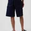 10,5" loszittende denim-carpenter-korte broek