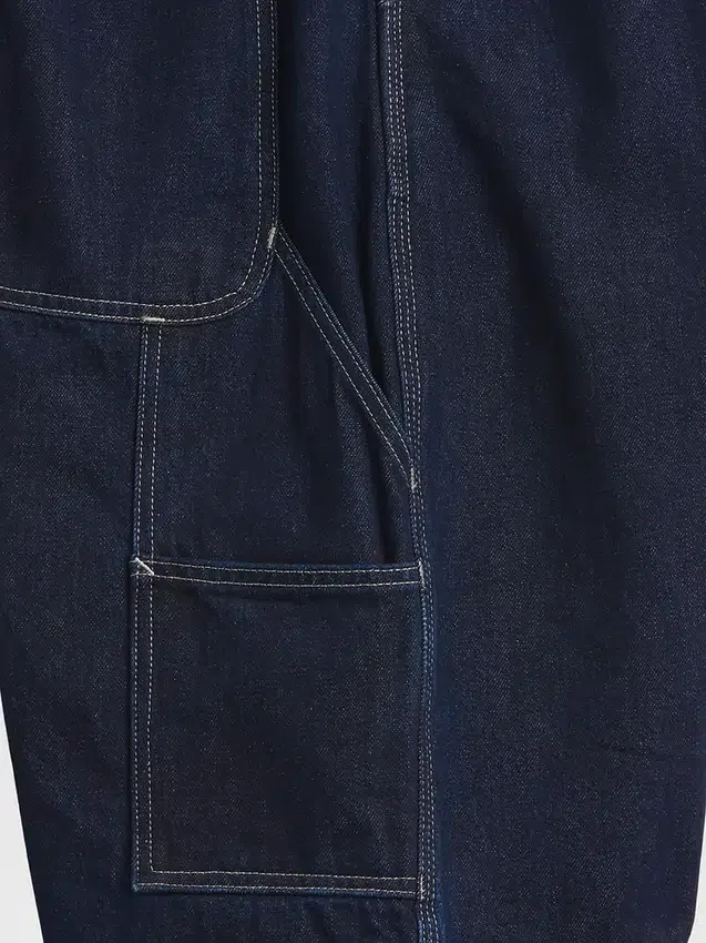10,5" loszittende denim-carpenter-korte broek