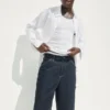 10,5" loszittende denim-carpenter-korte broek