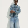 10,5" loszittende denim-carpenter-korte broek