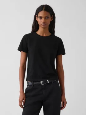 100% katoen, authentiek gekrompen T-shirt
