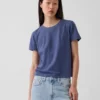 100% katoen, authentiek gekrompen T-shirt