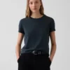 100% katoen, authentiek gekrompen T-shirt