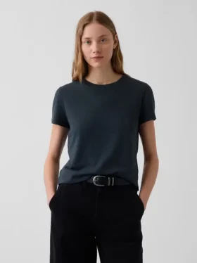 100% katoen, authentiek gekrompen T-shirt