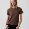 100% katoen, authentiek gekrompen T-shirt