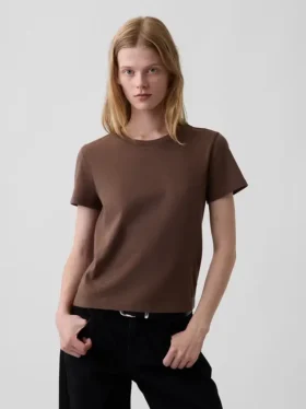 100% katoen, authentiek gekrompen T-shirt