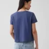 100% katoen, authentiek gekrompen T-shirt