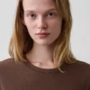 100% katoen, authentiek gekrompen T-shirt