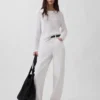 100% katoenen cropped trui met pointelle-patroon