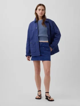 100% katoenen cropped trui met tonvormige mouwen