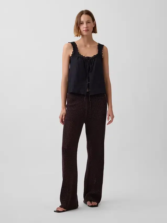 100% katoenen gehaakte broek
