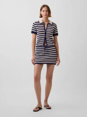 100% katoenen gehaakte, gemakkelijk aan te trekken mini-skort