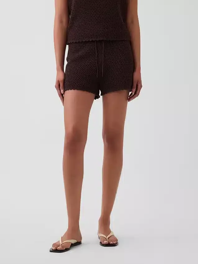 100% katoenen gehaakte makkelijke korte broek