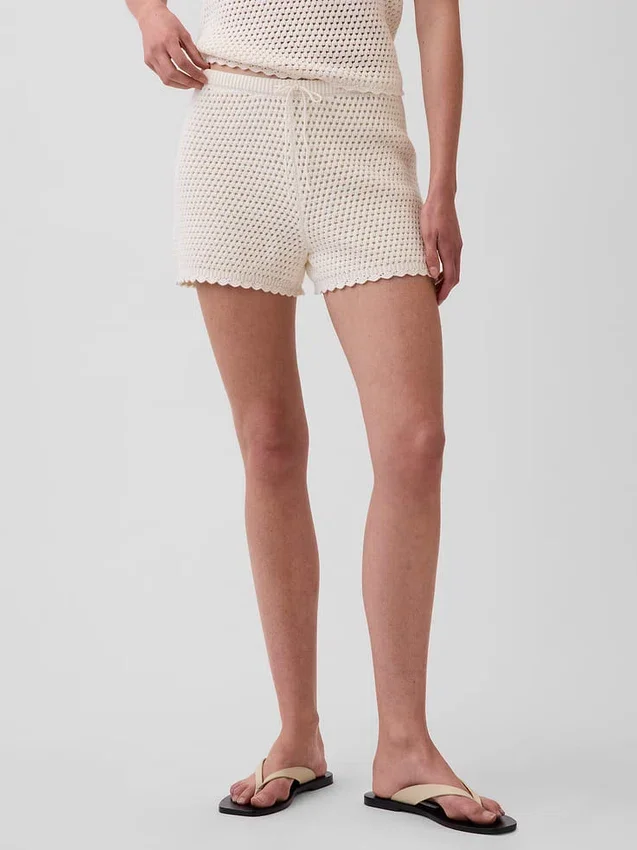 100% katoenen gehaakte makkelijke korte broek