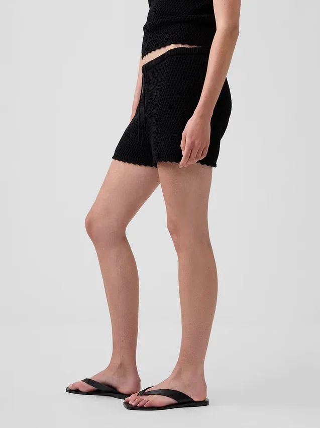 100% katoenen gehaakte makkelijke korte broek