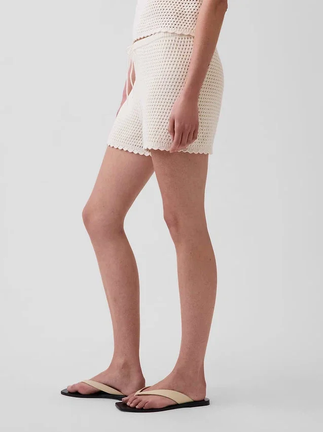 100% katoenen gehaakte makkelijke korte broek