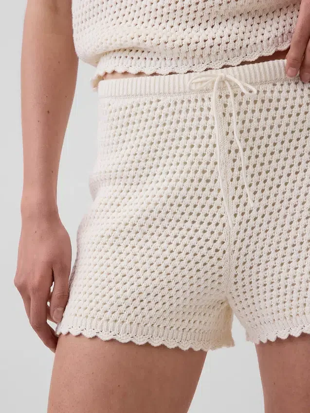 100% katoenen gehaakte makkelijke korte broek