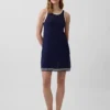 100% katoenen gehaakte mini-jurk
