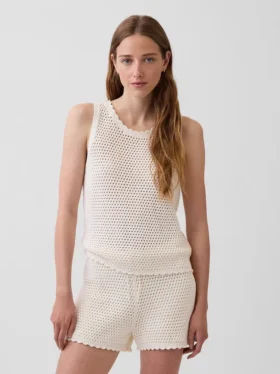 100% katoenen gehaakte tanktop