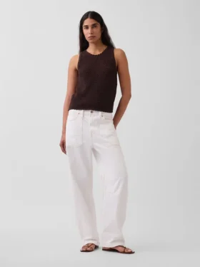 100% katoenen gehaakte tanktop