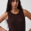 100% katoenen gehaakte tanktop