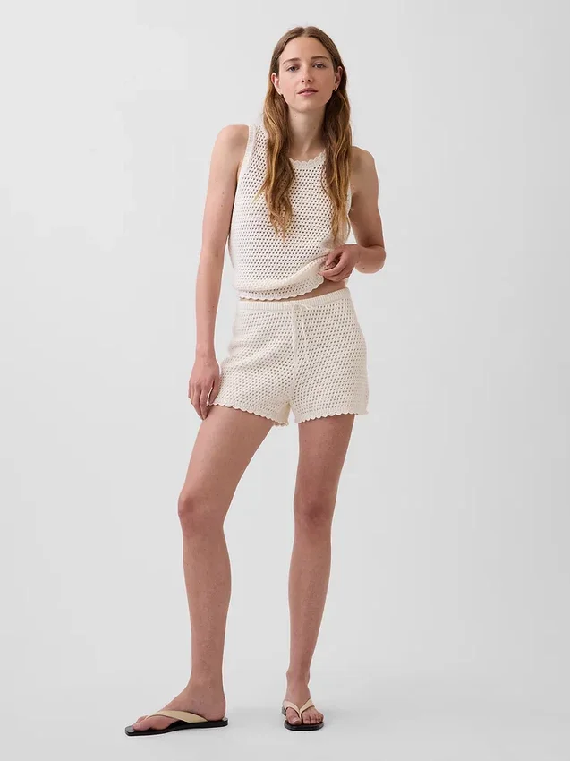 100% katoenen gehaakte tanktop
