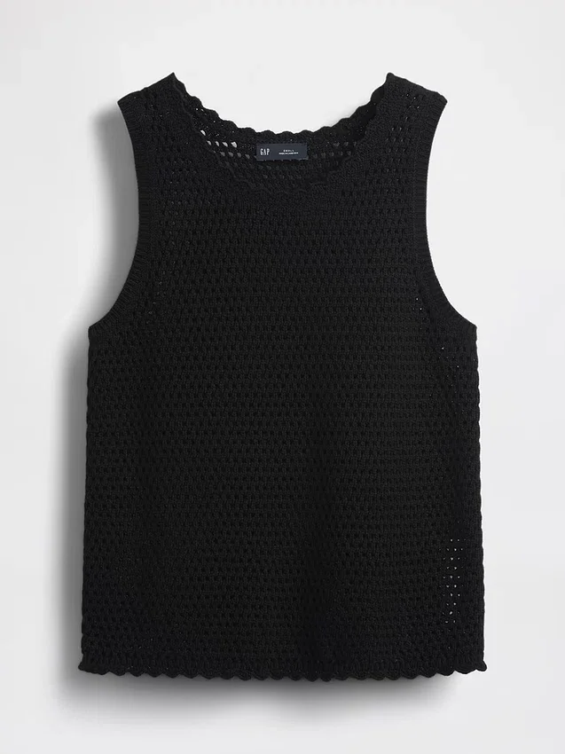 100% katoenen gehaakte tanktop