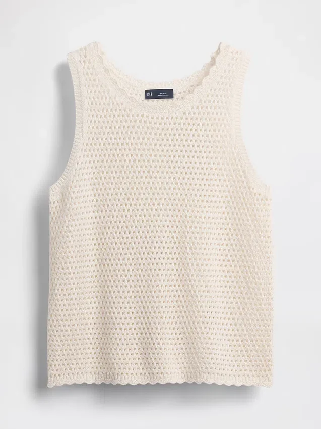 100% katoenen gehaakte tanktop