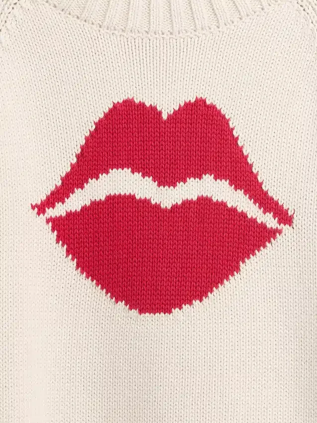 100% katoenen Kiss-raglantrui