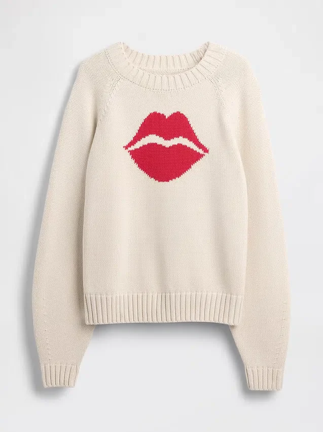 100% katoenen Kiss-raglantrui