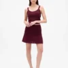 100% katoenen mini-rok met pointelle-patroon