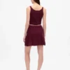 100% katoenen mini-rok met pointelle-patroon