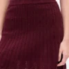 100% katoenen mini-rok met pointelle-patroon