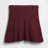 100% katoenen mini-rok met pointelle-patroon