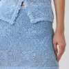 100% katoenen mini-trui-rokje met pointelle-patroon