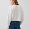 100% katoenen oversized Americana cropped trui