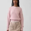 100% katoenen oversized cropped trui