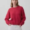 100% katoenen oversized cropped trui